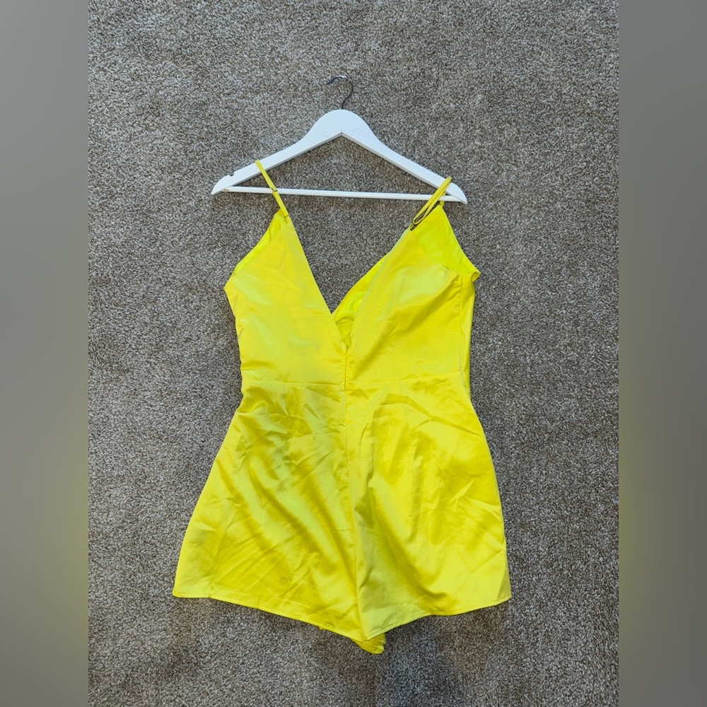 Wrapped yellow romper